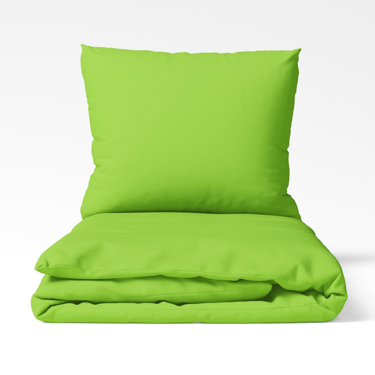 Pościel jersey 160x200 bawełna zielona limonka 35