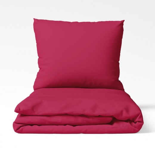 Pościel jersey 160x200 bawełna bordo 18