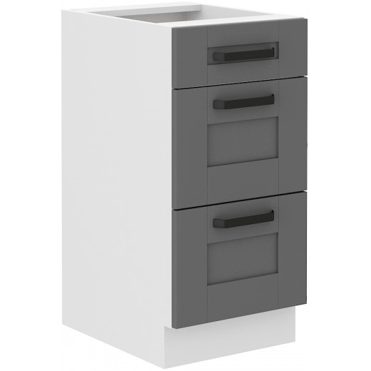 Szafka kuchenna dolna 40 cm LUNA 40D 3S BB DGWH mat