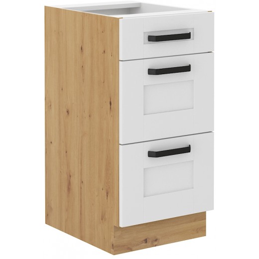 Szafka kuchenna dolna 40 cm LUNA 40D 3S BB WHAR mat