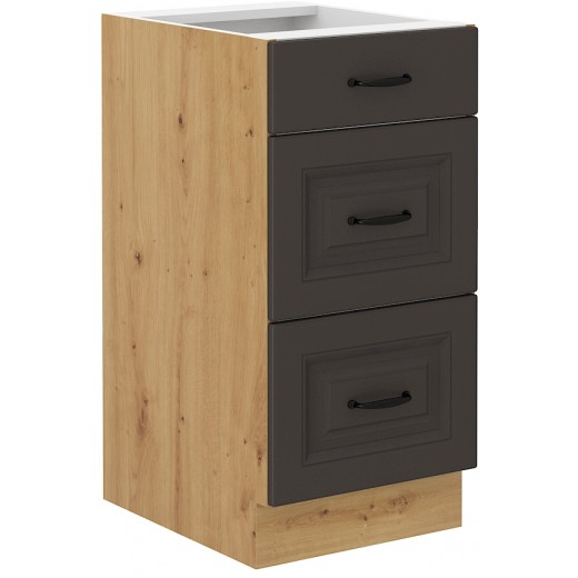 Szafka kuchenna dolna 40 cm STILO 40D 3S BB GRAR mat
