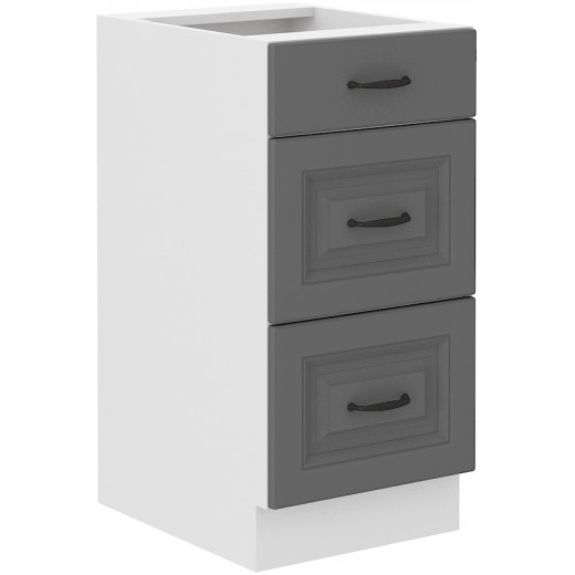 Szafka kuchenna dolna 40 cm STILO 40D 3S BB DGWH mat