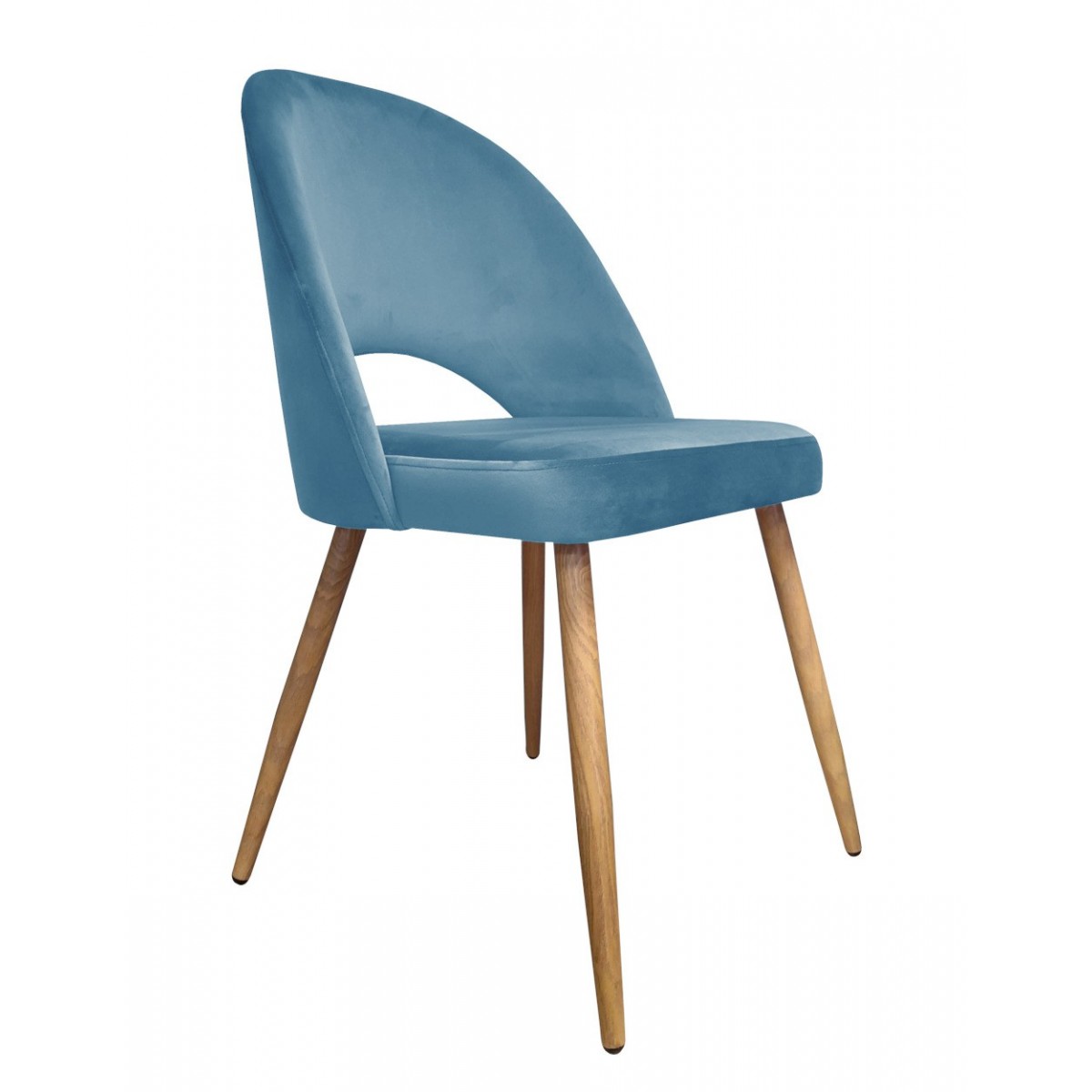 Krzesło Polo noga dąb MG33 niebieski