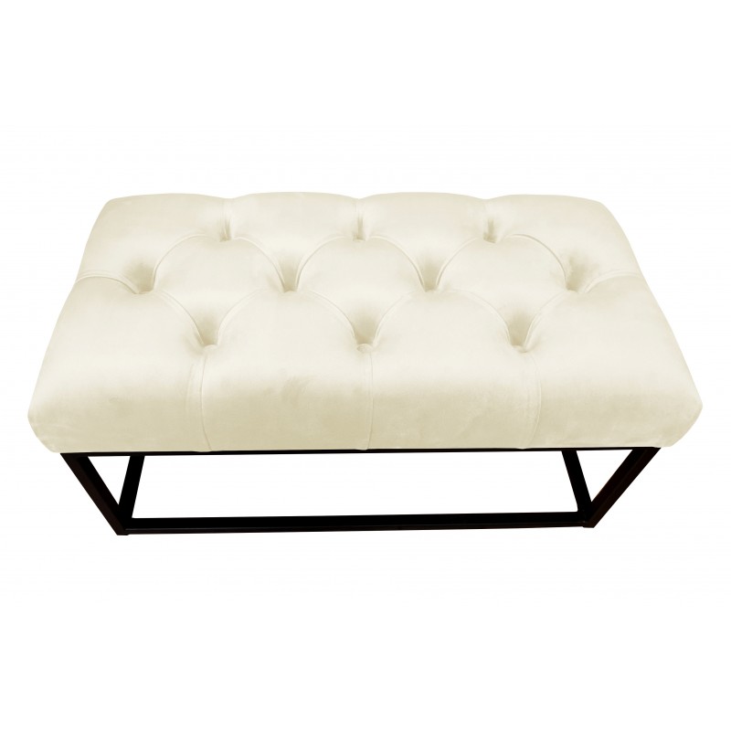 Ławka CHESTERFIELD LOFT MG50 pufa podnóżek metal