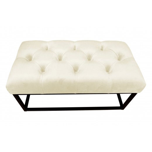 Ławka CHESTERFIELD LOFT MG50 pufa podnóżek metal