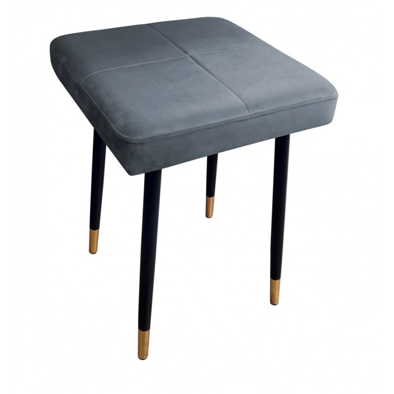 Taboret MAX BL14 szary podstawa czarna/złota