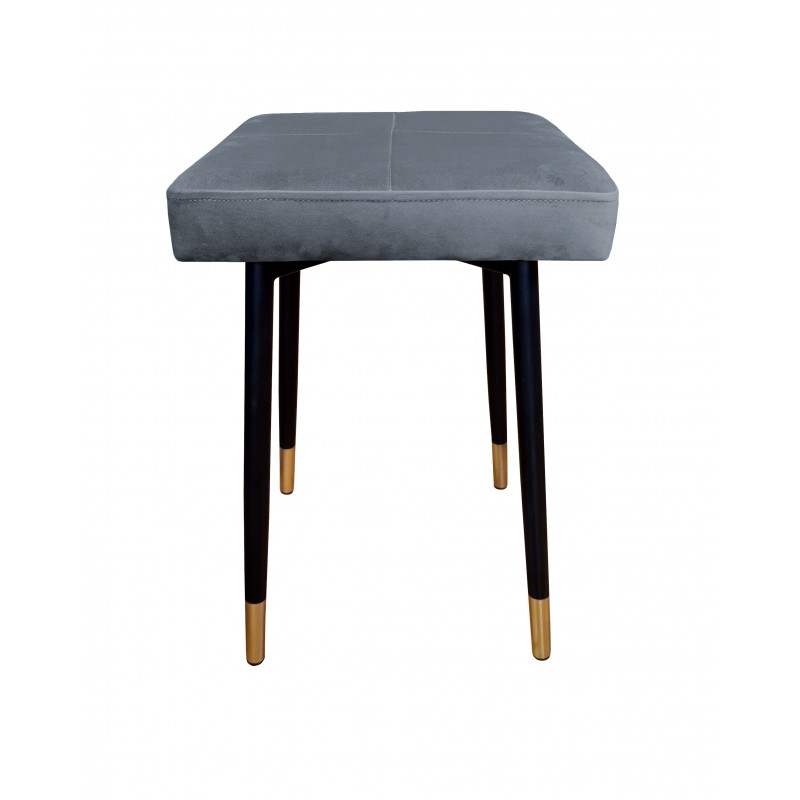 Taboret MAX BL14 szary podstawa czarna/złota