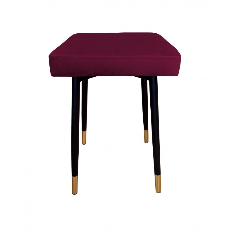 Taboret MAX MG02 śliwka podstawa czarna/złota