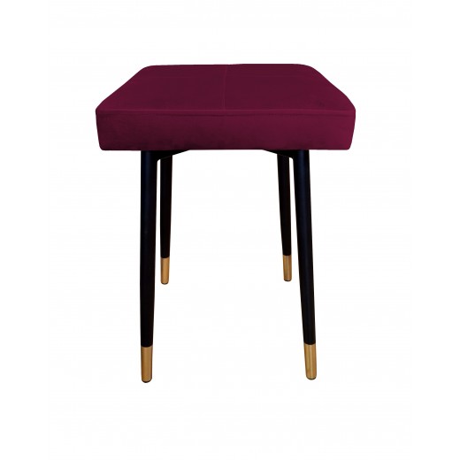 Taboret MAX MG02 śliwka podstawa czarna/złota