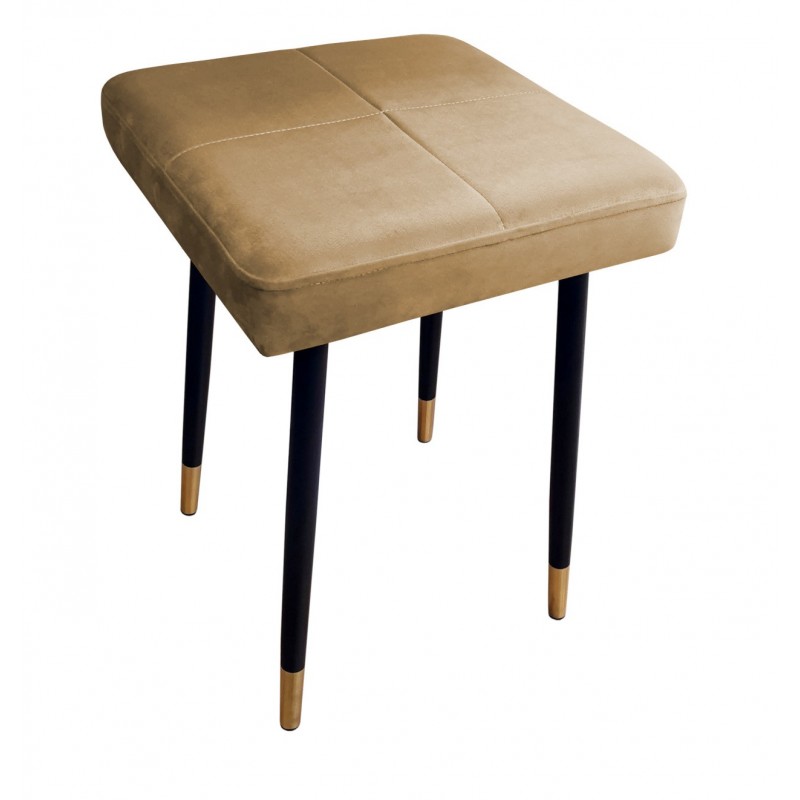 Taboret MAX MG06 beż podstawa czarna/złota