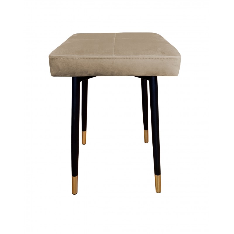 Taboret MAX MG09 szary beż podstawa czarna/złota