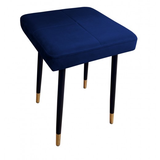 Taboret MAX MG16 granatowy podstawa czarna/złota