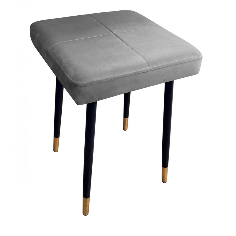 Taboret MAX MG17 szary podstawa czarna/złota