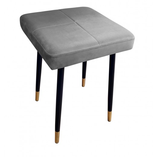 Taboret MAX MG17 szary podstawa czarna/złota
