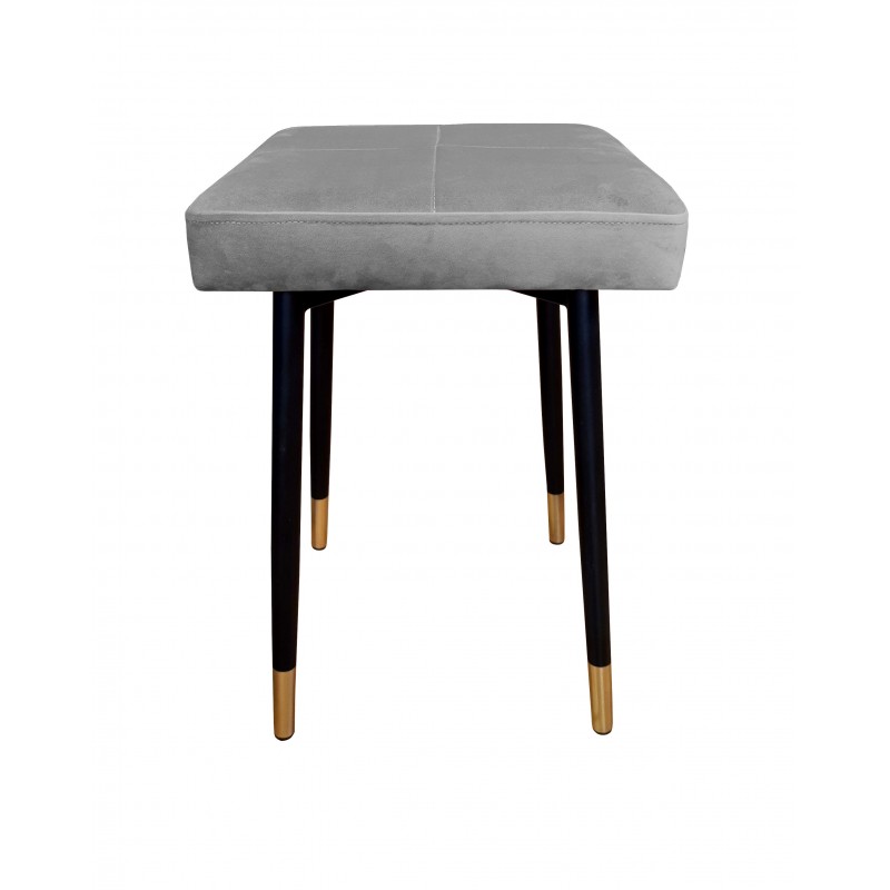Taboret MAX MG17 szary podstawa czarna/złota