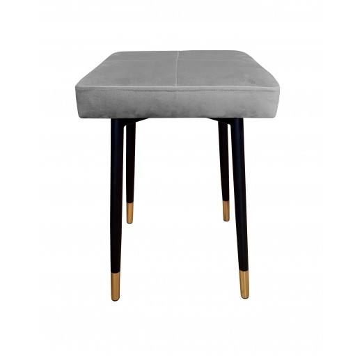 Taboret MAX MG17 szary podstawa czarna/złota