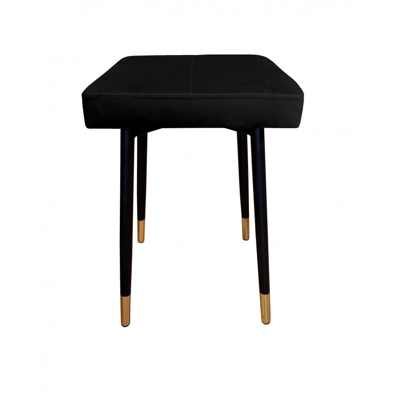 Taboret MAX MG19 czarny podstawa czarna/złota