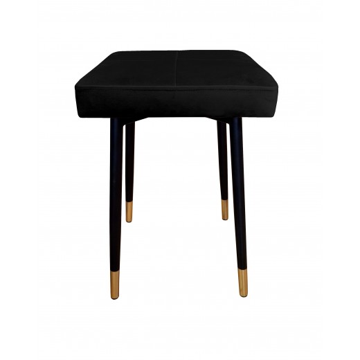 Taboret MAX MG19 czarny podstawa czarna/złota