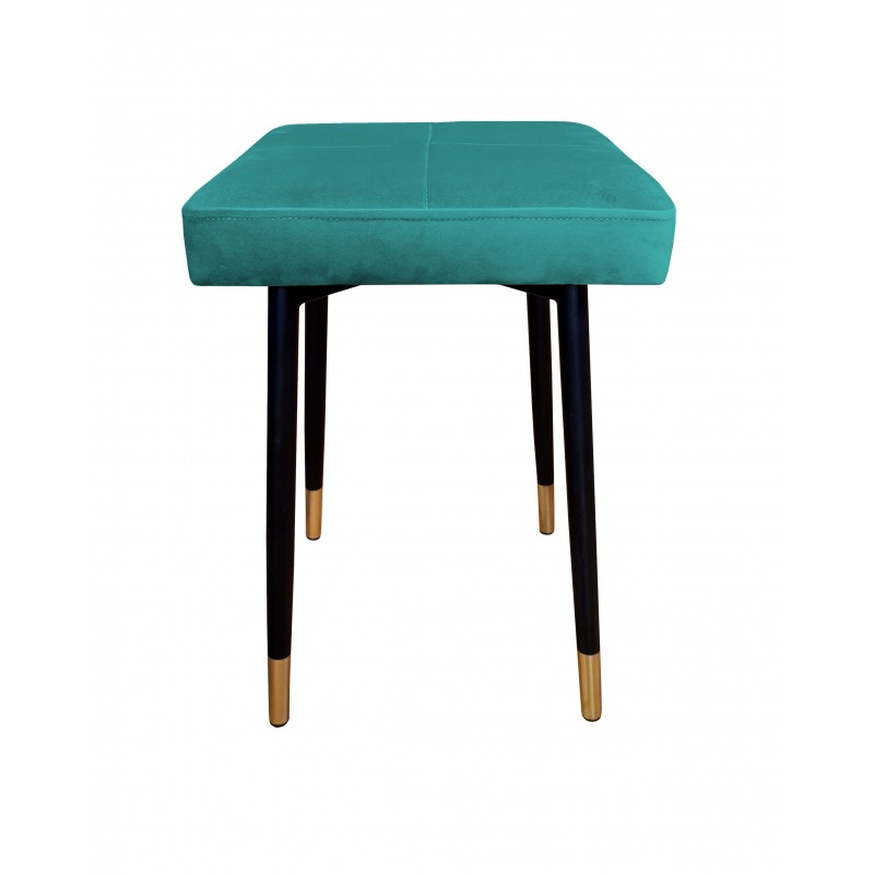 Taboret MAX MG20 turkus podstawa czarna/złota