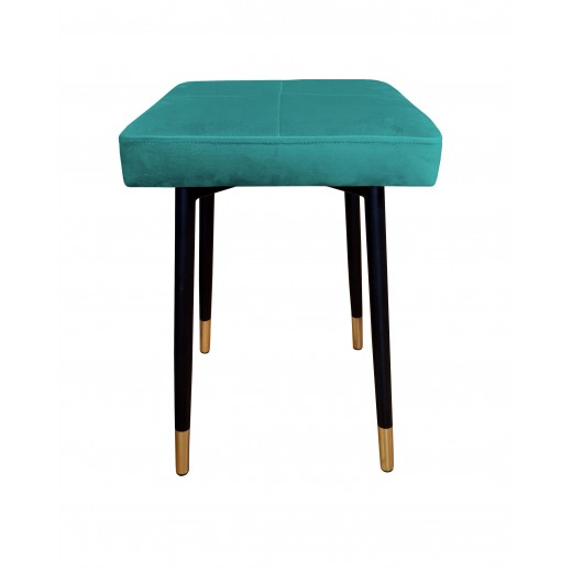 Taboret MAX MG20 turkus podstawa czarna/złota