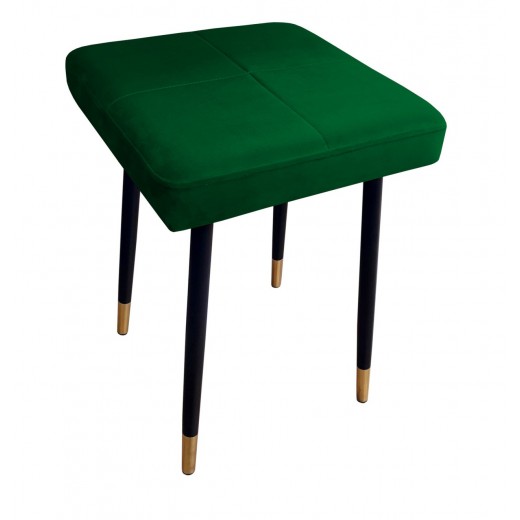 Taboret MAX MG25 zielony podstawa czarna/złota