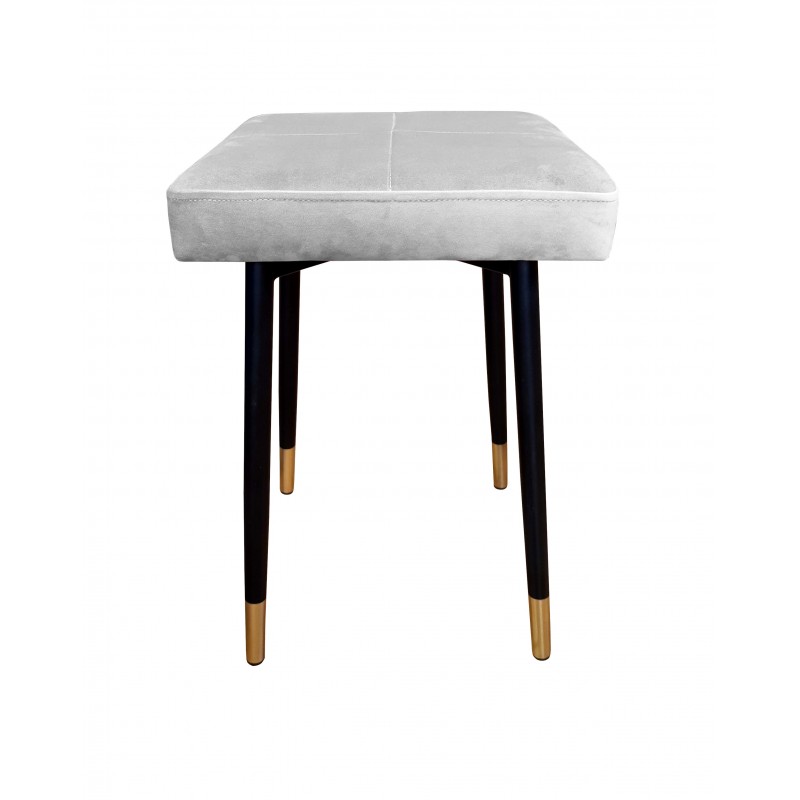 Taboret MAX MG39 jasny szary podstawa czarna/złota