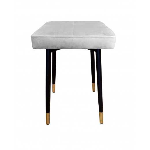 Taboret MAX MG39 jasny szary podstawa czarna/złota