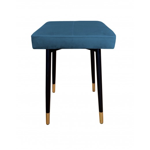 Taboret MAX MG33 niebieski podstawa czarna/złota