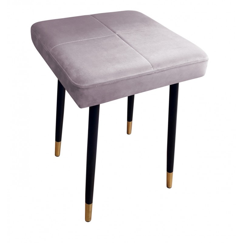 Taboret MAX MG55 szary róż podstawa czarna/złota
