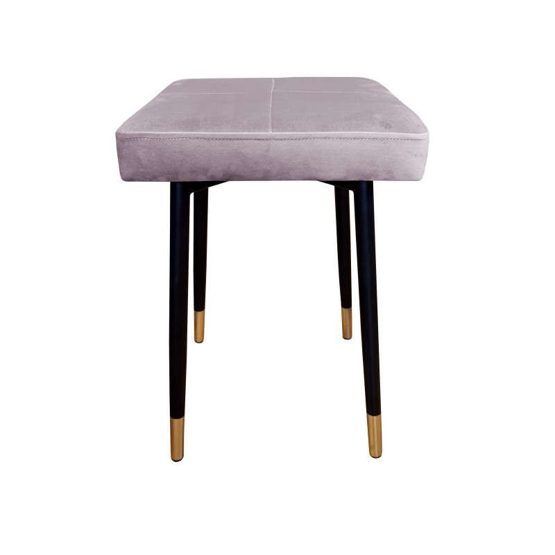 Taboret MAX MG55 szary róż podstawa czarna/złota