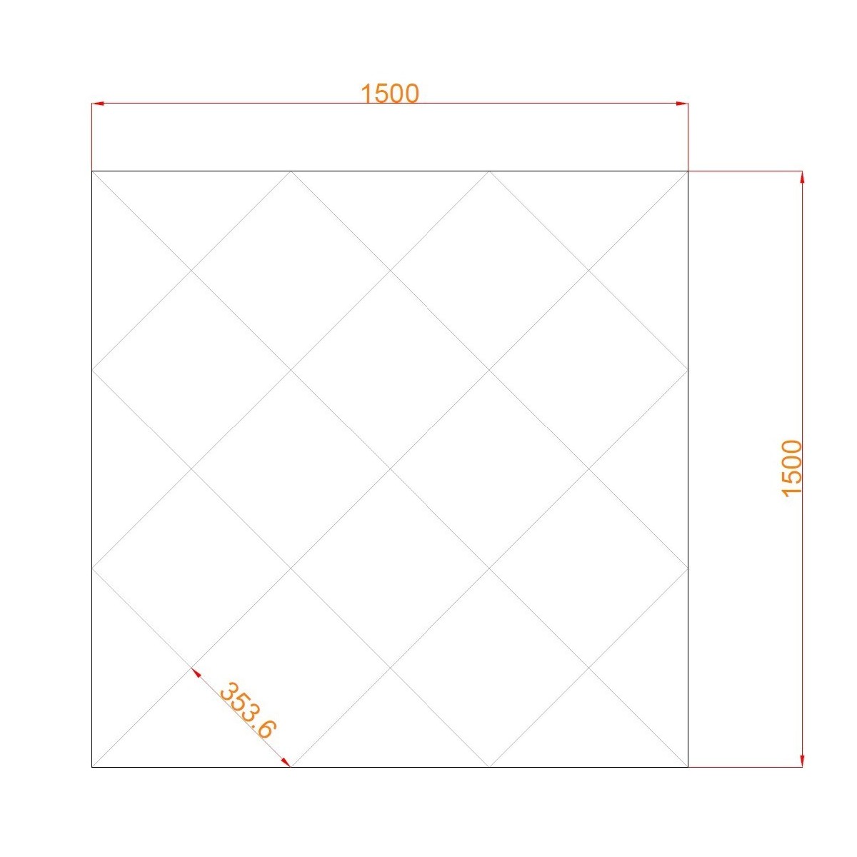  Płytki lustrzane fazowane szklane 150x150 cm Lustro złote z płytek