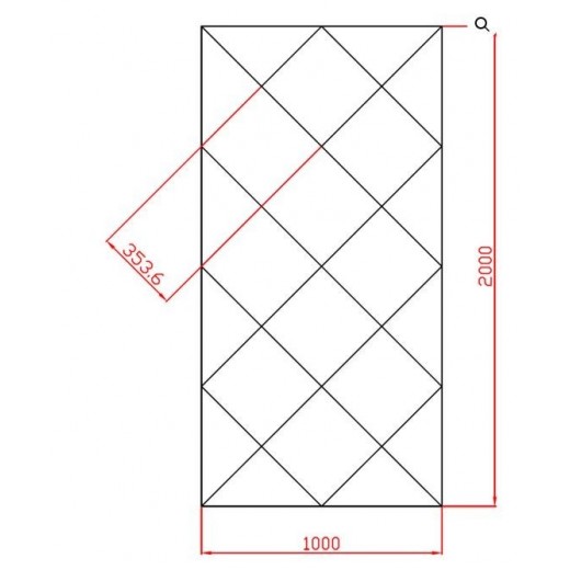  Płytki lustrzane fazowane szklane 100x200 cm Lustro złote z płytek glamour