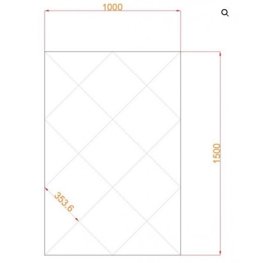  Płytki lustrzane fazowane szklane 100x150 cm Lustro złote z płytek glamour
