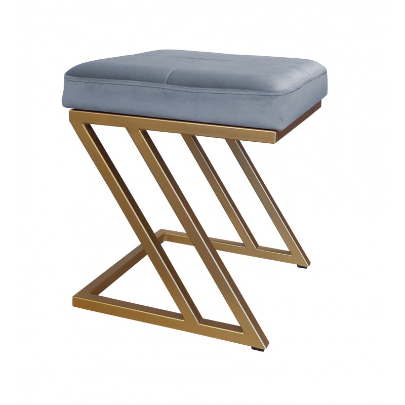 Pufa ZETA LOFT taboret podnóżek podstawa złota BL06