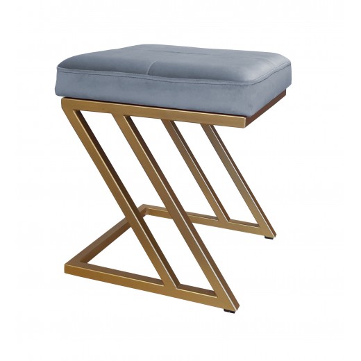 Pufa ZETA LOFT taboret podnóżek podstawa złota BL06