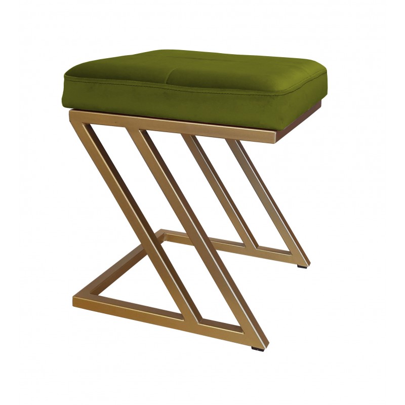 Pufa ZETA LOFT taboret podnóżek podstawa złota BL75