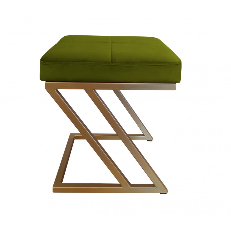 Pufa ZETA LOFT taboret podnóżek podstawa złota BL75