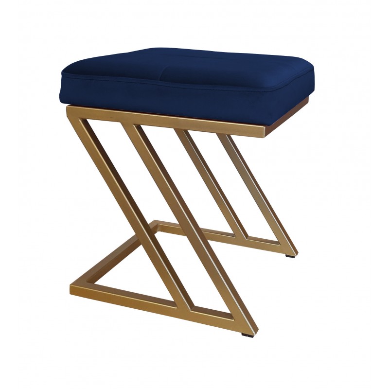 Pufa ZETA LOFT taboret podnóżek podstawa złota MG16