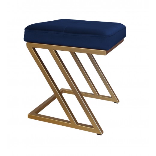 Pufa ZETA LOFT taboret podnóżek podstawa złota MG16