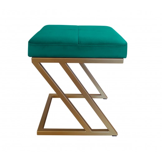 Pufa ZETA LOFT taboret podnóżek podstawa złota MG20