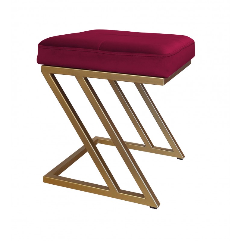 Pufa ZETA LOFT taboret podnóżek podstawa złota MG31