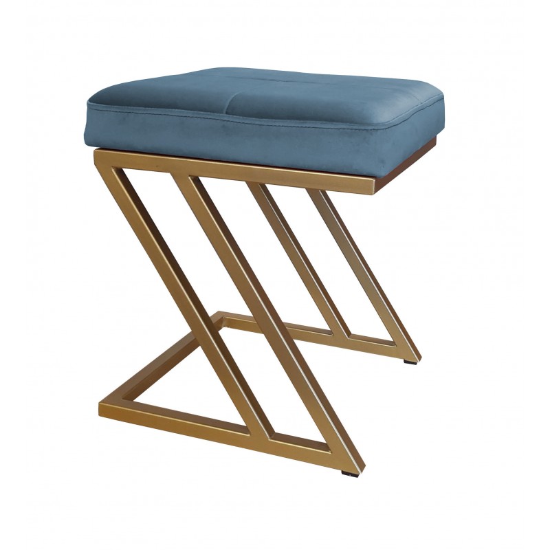 Pufa ZETA LOFT taboret podnóżek podstawa złota MG33