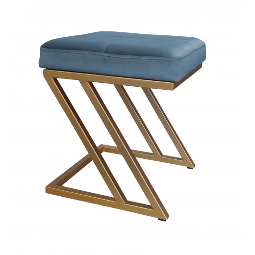 Pufa ZETA LOFT taboret podnóżek podstawa złota MG33