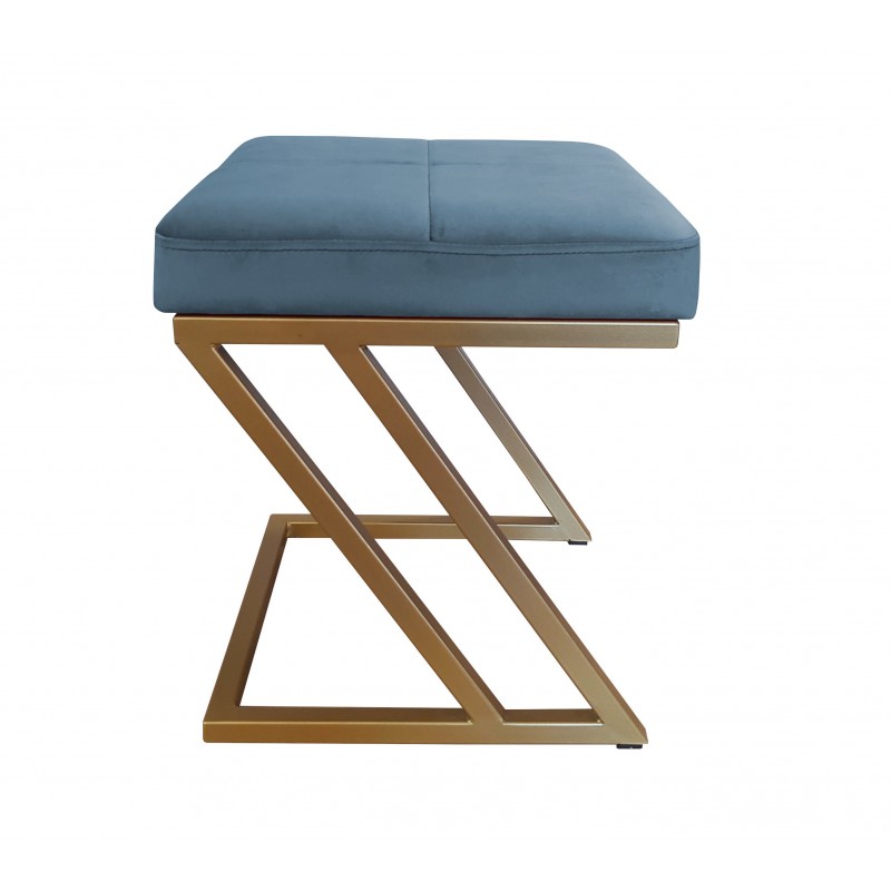 Pufa ZETA LOFT taboret podnóżek podstawa złota MG33