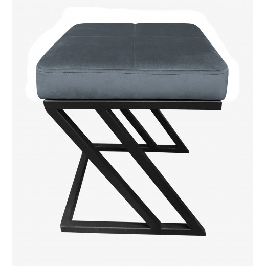 Pufa ZETA LOFT ławka taboret podnóżek metal BL14