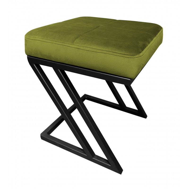 Pufa ZETA LOFT ławka taboret podnóżek metal BL75