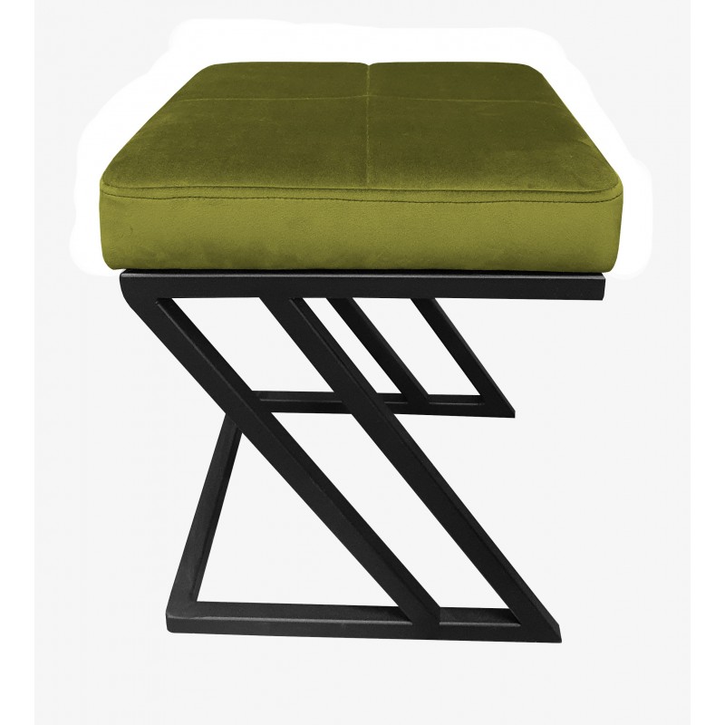 Pufa ZETA LOFT ławka taboret podnóżek metal BL75