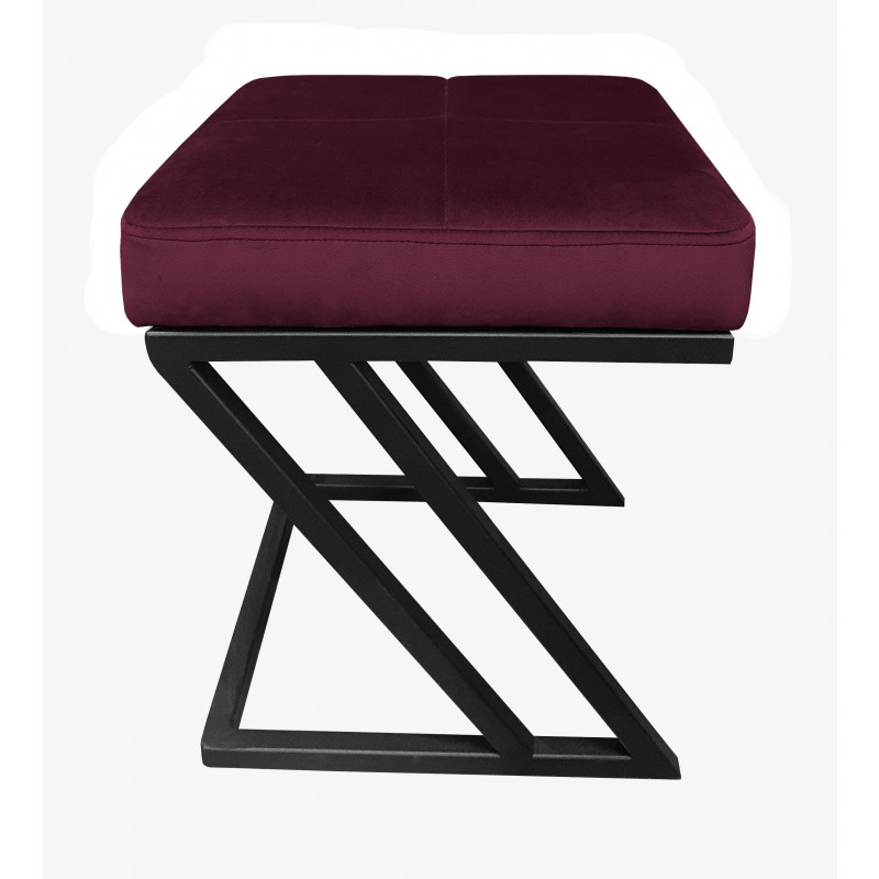 Pufa ZETA LOFT ławka taboret podnóżek metal MG02