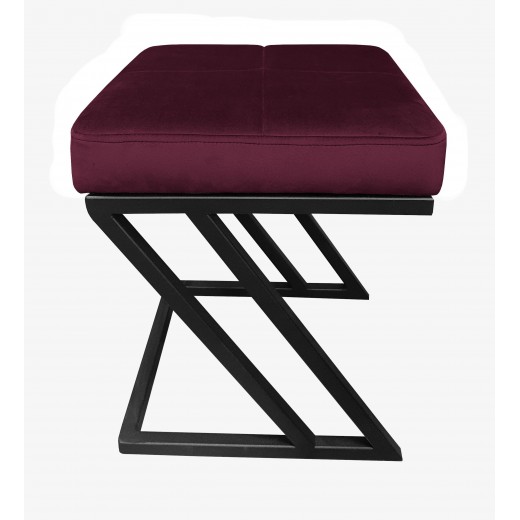 Pufa ZETA LOFT ławka taboret podnóżek metal MG02
