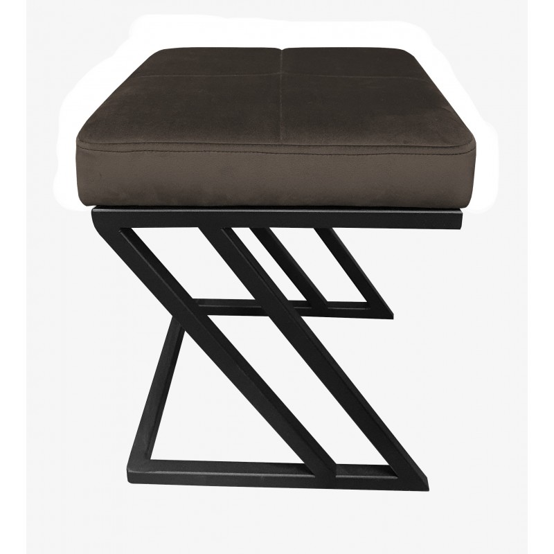 Pufa ZETA LOFT ławka taboret podnóżek metal MG05